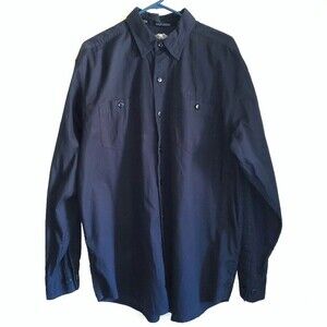 Harley Davidson Black Long Sleeve Embroidered Button Front Shirt Large